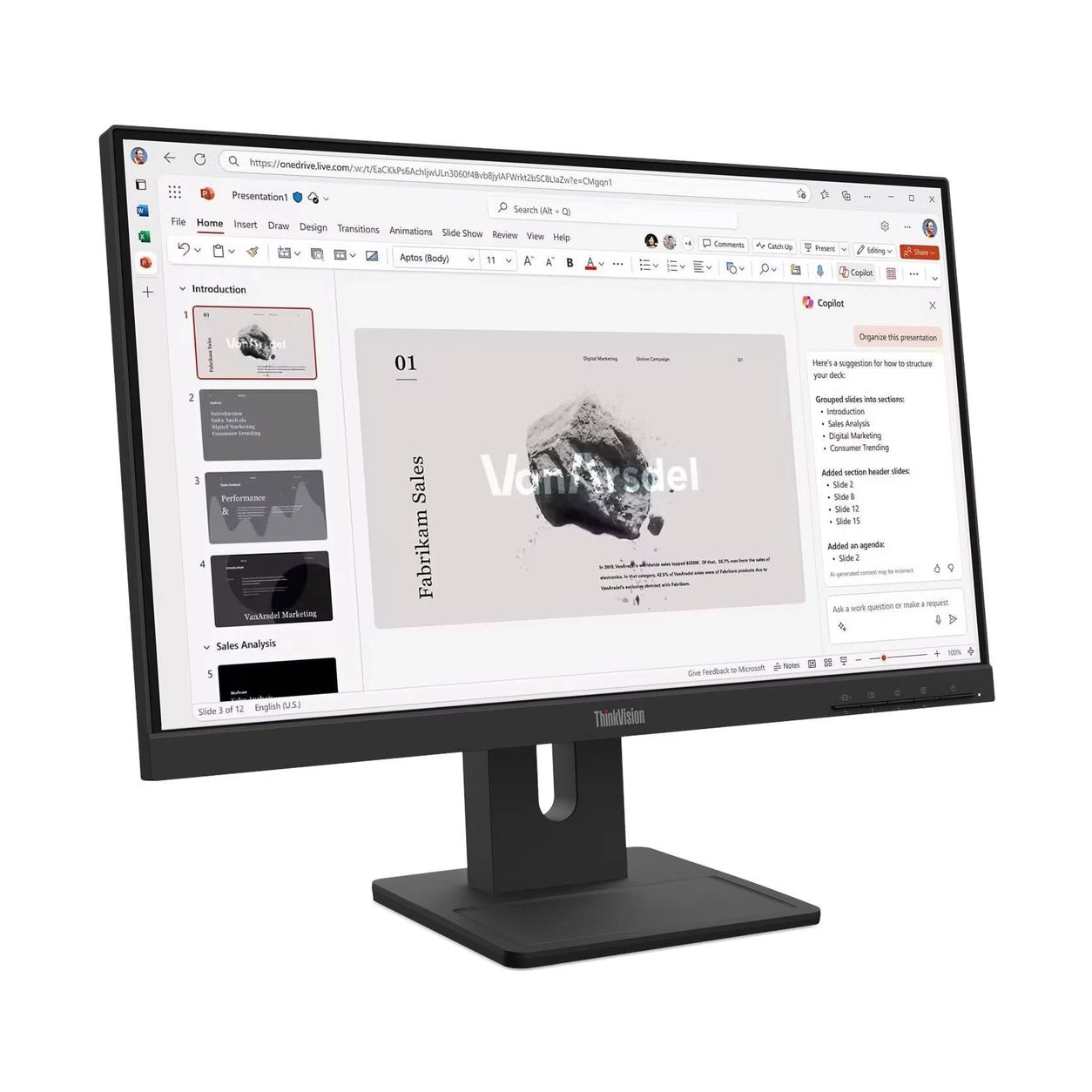 MONITOR LENOVO THINKVISION E22-40, PANEL IPS DE 21,5 PULGADAS,1X HDMI 1.4,1X DP 1.2, 1X VGA, GARANTÍA 3 AÑOS CON FABRICANTE.