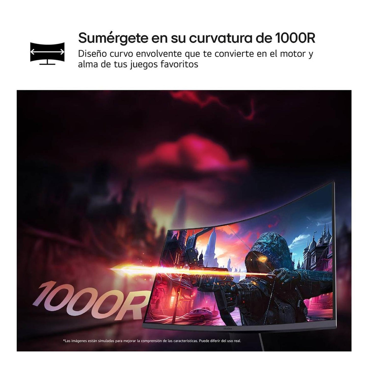 MONITOR LG 27 27GS60QC ULTRAGEAR HDCURVO