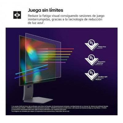 MONITOR GAMING LG 27GX704A-B, 27 PULGADAS, 2560 X 1440 PIXELES, .03 MS, OLED, 240 HZ