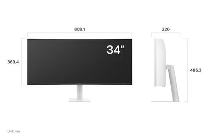 MONITOR LG 34 34U601-B UW CURV WQHD 120 HZ