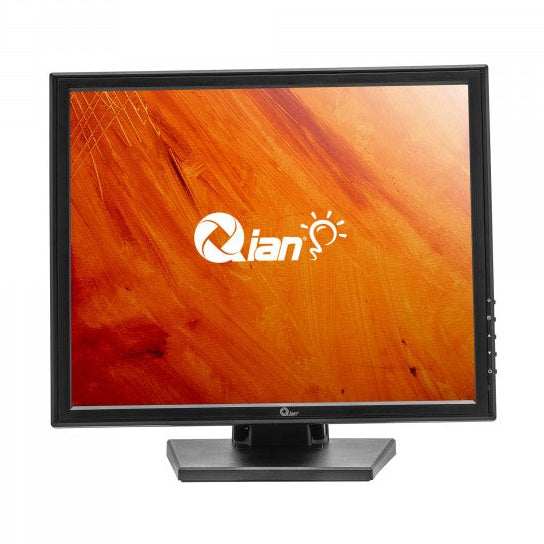 QIAN MONITOR TOUCH 17 PULGADAS TIAGO, 1280X1024P, FREC60HZ, CONECTIVIDAD VGA, HDMI Y USB, 5MS, 5 PUNTOS, INCLINACION 90 GRADOS MOD. QPM-17-01