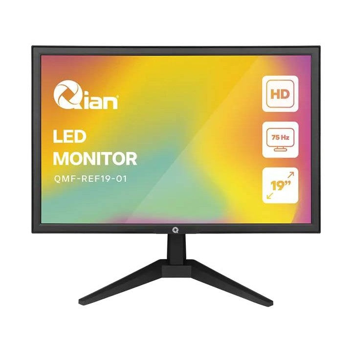 MONITOR OFFICE MATE 19 PULGADAS LED 75 HZ 5 MS QIAN RESOLUCIÓN DE 1440 X 900 PX