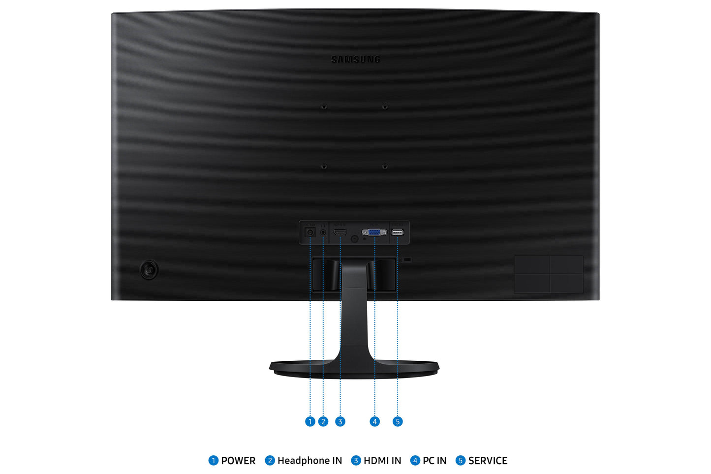 MONITOR SAMSUNG 27 PULGADAS ESSENTIAL, FHD, CURVATURA 1800R, 75HZ, 4MS, COLOR NEGRO, LS27D360GALXZX