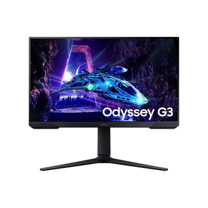 MONITOR SAMSUNG GAMING ODYSSEY G3, 24 PULGADAS, FHD, PANEL FLAT, CON PANTALLA GIRATORIA, COLOR NEGRO, 180HZ, 1MS