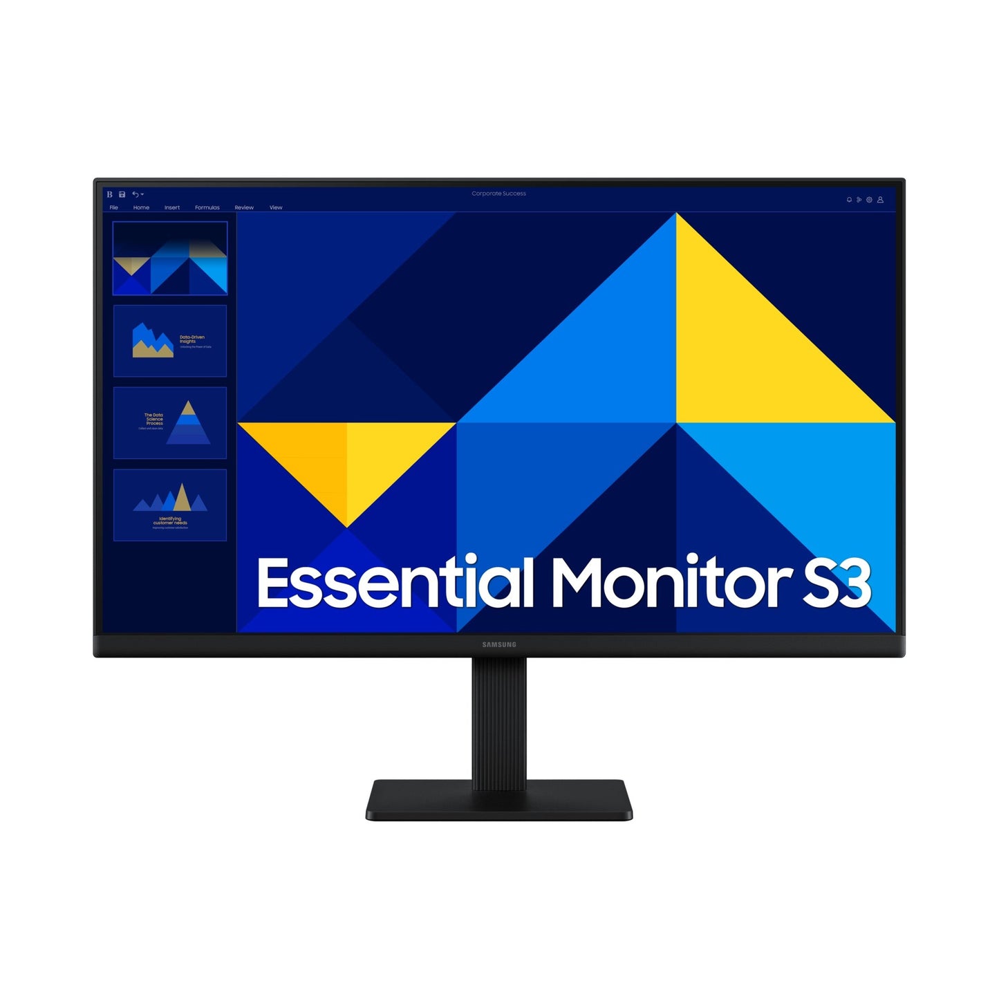 MONITOR SAMSUNG ESSENTIAL S3, S30GD, 24 PULGADAS, IPS, FHD, FLAT, 100HZ, 5MS, LS24D300GALXZX