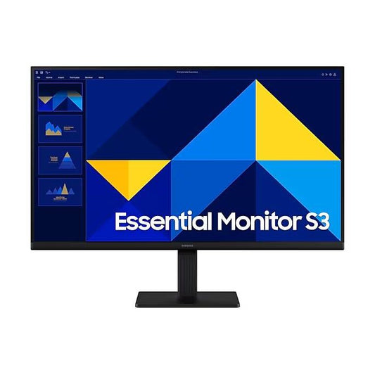 MONITOR SAMSUNG 27 PULGADAS, ESSENTIAL S3, S30GD, IPS, FHD, PLANO, 100HZ, 5MS, LS27D300GALXZX