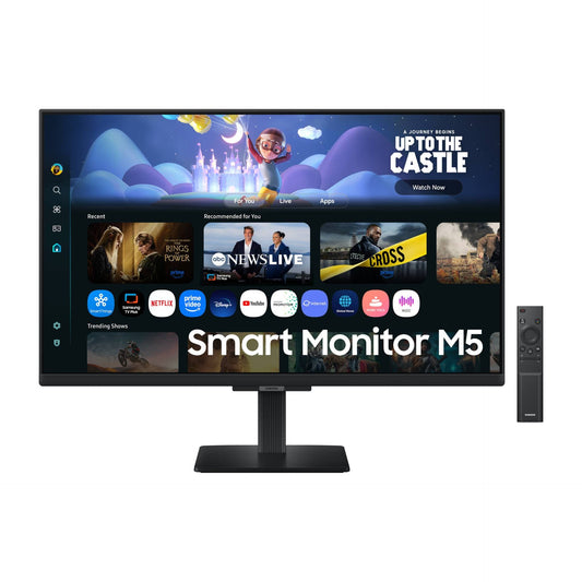 MONITOR SAMSUNG SMART, M5, 27 PULGADAS, M50F, FHD, PLANO, 60HZ, 5MS, LS27FM500ELXZX