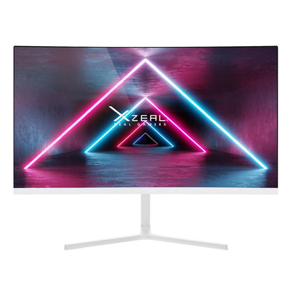 MONITOR XZEAL 23.8 PULGADAS XZEAL XSPMG07W  XST-570-1 PANEL CURVO VA FHD 100HZ 5MS 1XVGA + 1XHDMI + VESA 100X100MM BLANCO