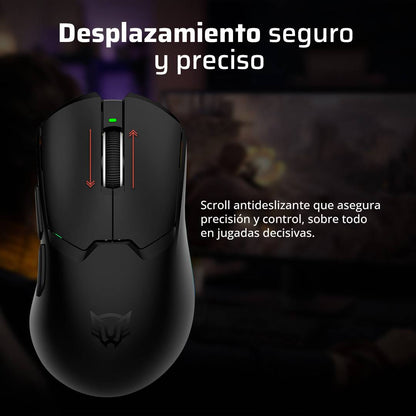 MOUSE GAMER INALÁMBRICO DRIFT PRO MG7 BALAM RUSH CONECTIVIDAD USB DONGLE 2.4GHZ