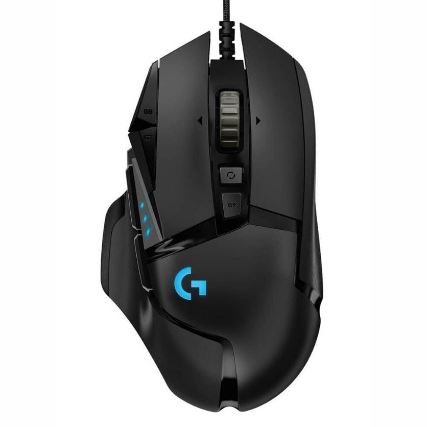 MOUSE ALÁMBRICO LOGITECH G502 HERO, NEGRO, 11, ALÁMBRICO, ÓPTICO, 16000 DPI