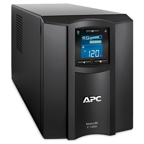 NO BREAK CAPACIDAD 1000VA, 600 WATT, 120V, 8  APC SMC1000C, 1000 VA, 600 W, 3 H, NEGRO, INDUSTRIAL Y OFICINA