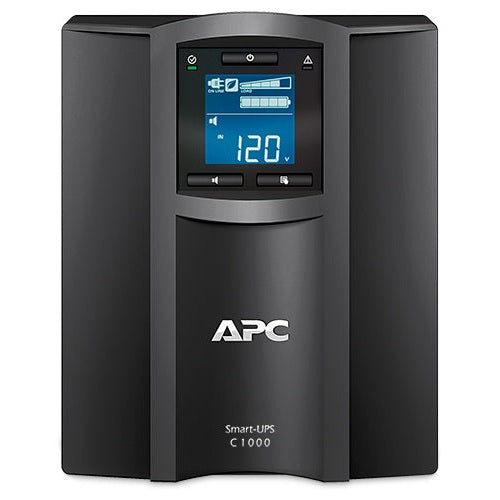 NO BREAK CAPACIDAD 1000VA, 600 WATT, 120V, 8  APC SMC1000C, 1000 VA, 600 W, 3 H, NEGRO, INDUSTRIAL Y OFICINA