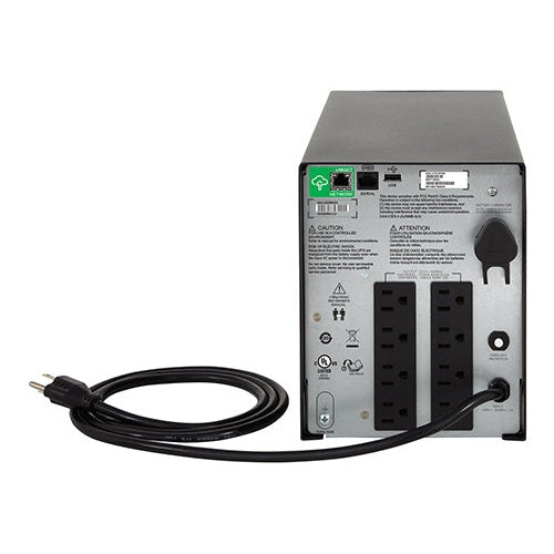 NO BREAK CAPACIDAD 1000VA, 600 WATT, 120V, 8  APC SMC1000C, 1000 VA, 600 W, 3 H, NEGRO, INDUSTRIAL Y OFICINA