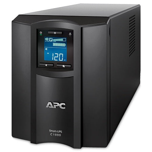 NO BREAK CAPACIDAD 1000VA, 600 WATT, 120V, 8  APC SMC1000C, 1000 VA, 600 W, 3 H, NEGRO, INDUSTRIAL Y OFICINA