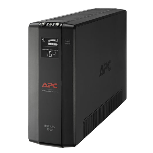 NO BREAK CAPACIDAD 1500 VA, 900 W, 120 V CON  APC BX1500M-LM60, 1500 VA, 900 W, 16 H, NEGRO, INDUSTRIAL Y OFICINA
