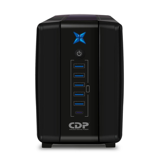 NO-BREAK CDP R-UPR508 500VA/250W UPS INTERACTIVA AVR 8 SALIDAS, 300 JULIOS, 120 VAC