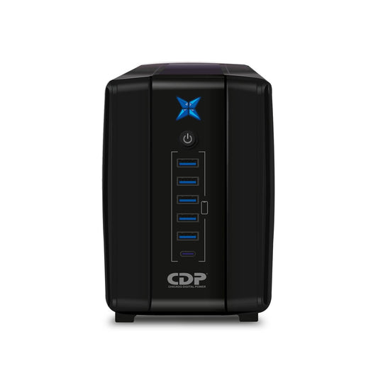 NO-BREAK CDP R-UPR758 750VA/375W UPS INTERACTIVA AVR 8 SALIDAS, 300 JULIOS, 120 VAC