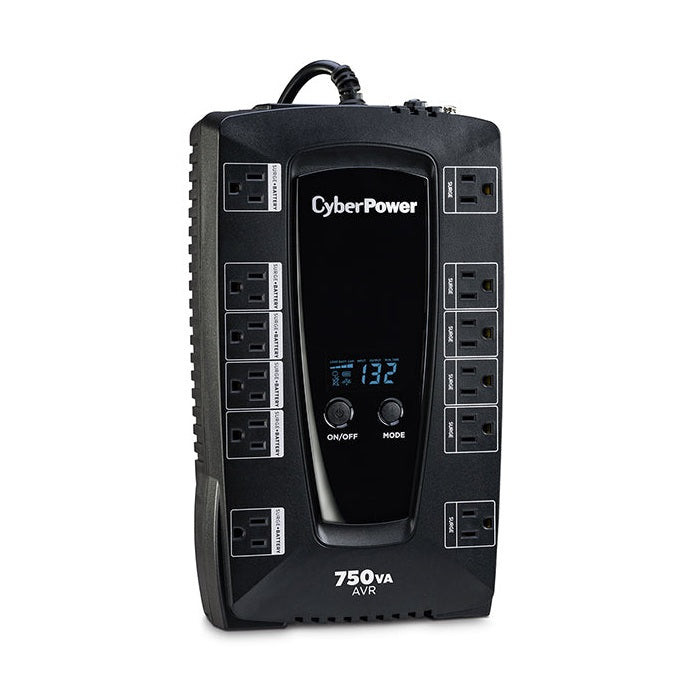 NO-BREAK CYBERPOWER AVRG750LCD, 750 VA, 450 W, NEGRO