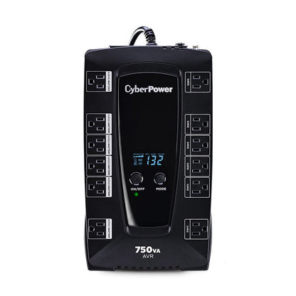 NO-BREAK CYBERPOWER AVRG750LCD, 750 VA, 450 W, NEGRO