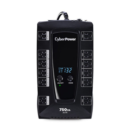 NO-BREAK CYBERPOWER AVRG750LCD, 750 VA, 450 W, NEGRO