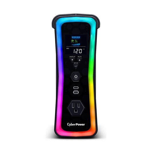 UPS GAMER 1500VA / 1000W, ONDA SENOIDAL, PANTALLA LCD MULTIFUNCIÓN, REGULADOR AUTOMÁTICO DE VOLTAJE (AVR).GARANTÍA 3 AÑOS INCLUYE BATERÍA