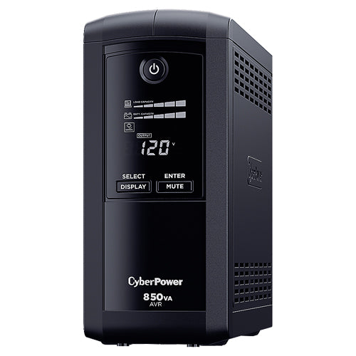 NO-BREAK CYBERPOWER CP850AVRLCD, 850 VA, 510 W, 8 H, HOGAR Y OFICINA