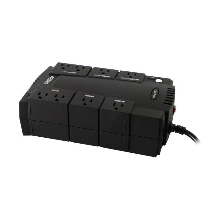 NO-BREAK CYBERPOWER CP425SLG, 425 VA, 255 W, 8 H, NEGRO, HOGAR Y OFICINA