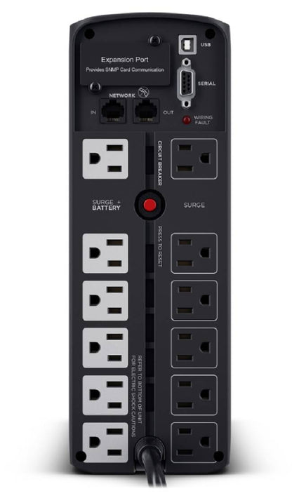 NO-BREAK CYBERPOWER CP1500PFCLCD, 1500 VA, 1000 W, 8 H, NEGRO