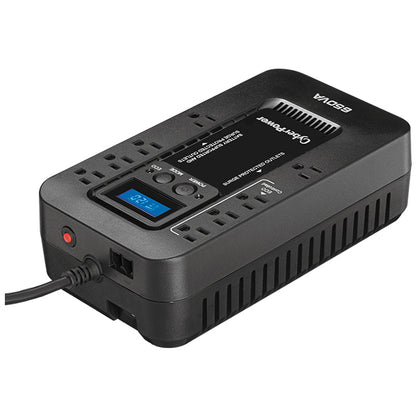 NO-BREAK CYBERPOWER EC650LCD, 650 VA, 390 W, 8 H, NEGRO, HOGAR Y OFICINA