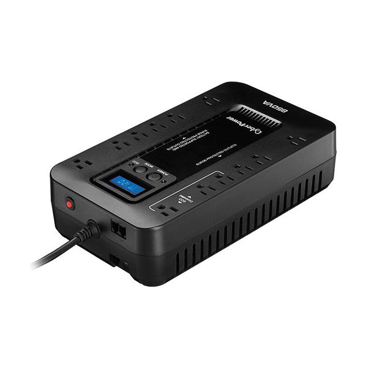 NO-BREAK CYBERPOWER EC850LCD, 850 VA, 510 W, 8 H, NEGRO, HOGAR Y OFICINA
