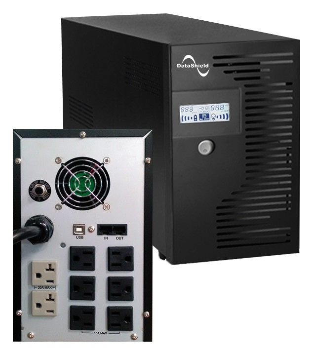 NO BREAK KS 3000 LCD  DATASHIELD KS 3000 , 3000 VA, NEGRO