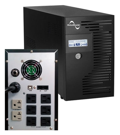 NO BREAK KS 3000 LCD  DATASHIELD KS 3000 , 3000 VA, NEGRO