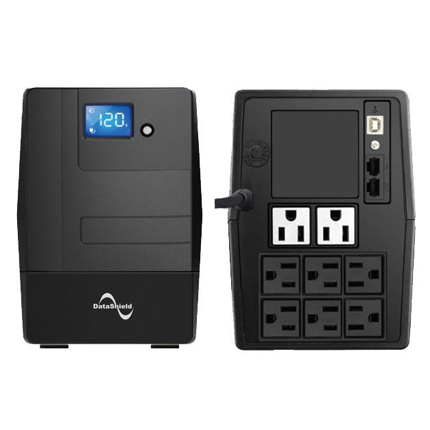 NO BREAK DATASHIELD KS-1000 LCD, 1000 VA, 600 W, 6 H, NEGRO, HOGAR Y OFICINA
