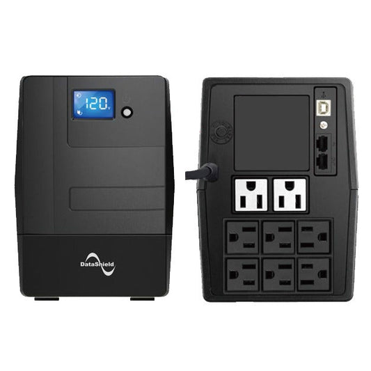 NO BREAK DATASHIELD KS-1000 LCD, 1000 VA, 600 W, 6 H, NEGRO, HOGAR Y OFICINA