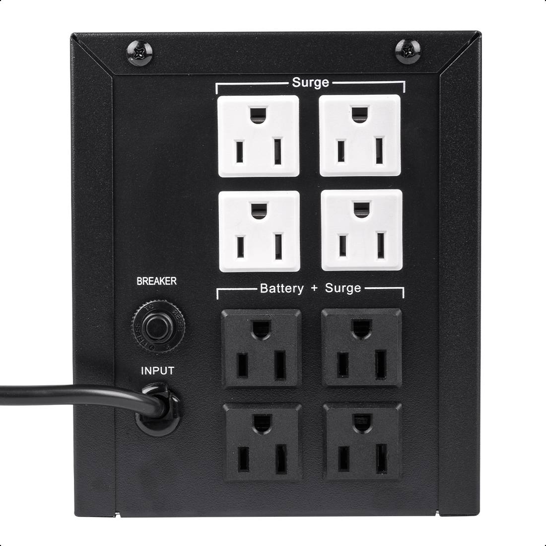 NO BREAK ENERGIZER 1500VA/900W (ERENUPS15VA). AVR, 2 BAT. 12V/9AH, 8 CONTACTOS (4 RESPALDO), LED/ALARMA. CERT. ROHS/NOM/CE. 2 AÑOS GTÍA.