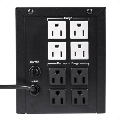 NO BREAK ENERGIZER 1500VA/900W (ERENUPS15VA). AVR, 2 BAT. 12V/9AH, 8 CONTACTOS (4 RESPALDO), LED/ALARMA. CERT. ROHS/NOM/CE. 2 AÑOS GTÍA.