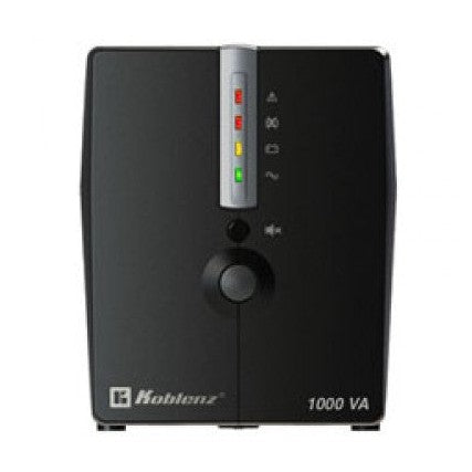 NO-BREAK KOBLENZ 10017 USB/R, 1000 VA, 500 W, 1 H, NEGRO, HOGAR Y OFICINA