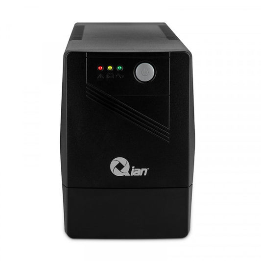 NO BREAK UPS QIAN QEI-500V-01, 500 VA, 300 W, NEGRO