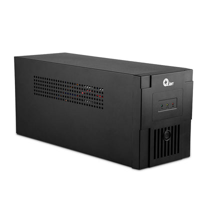 QIAN NO BREAK/UPS 1000VA, CAPACIDAD 1000VA Y 500W DE VOLTAJE, RECARGA EN 4 A 6 HORAS, INDICADORES LED Y ALARMA, 4 TOMAS DE CORRIENTE, QEI-1000-01