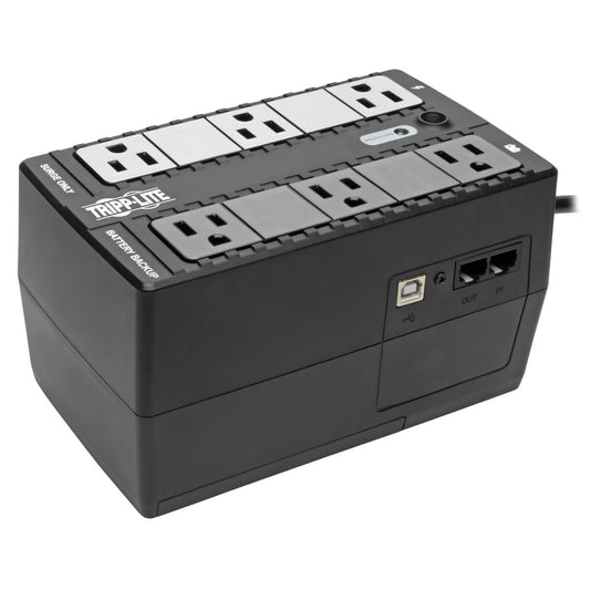 NO-BREAK TRIPP-LITE INTERNET 350U, 350 VA, 180 W, NEGRO, HOGAR Y OFICINA