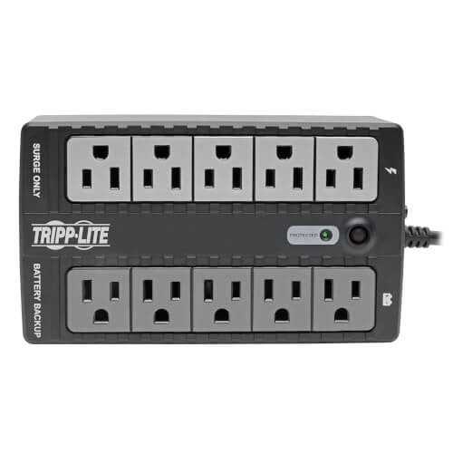 NO-BREAK TRIPP-LITE INTERNET550U, 550 VA, 300 W, NEGRO, HOGAR Y OFICINA