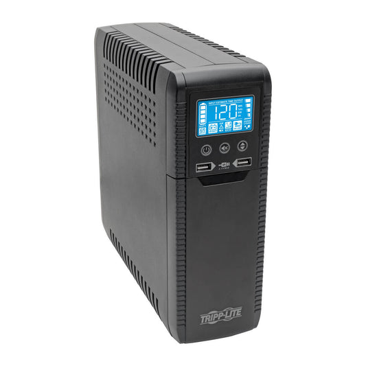 UPS INTERACTIVO CON USB 1000VA/600W, 120V 50H TRIPP-LITE ECO1000LCD, 1000 VA, 600 W, 7 H , NEGRO, HOGAR Y OFICINA