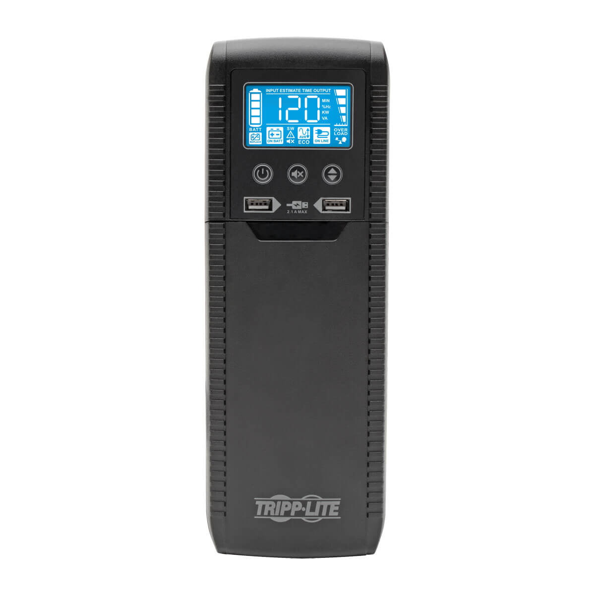 UPS INTERACTIVO CON USB ECO1500LCD 1440VA/900 TRIPP-LITE ECO1500LCD, 1440 VA, 900 W, 7 H , NEGRO, HOGAR Y OFICINA