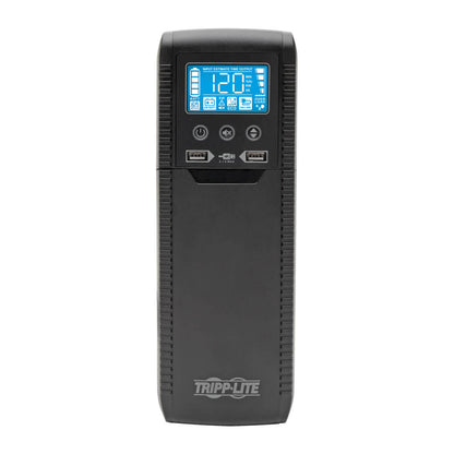 UPS INTERACTIVO CON USB ECO1500LCD 1440VA/900 TRIPP-LITE ECO1500LCD, 1440 VA, 900 W, 7 H , NEGRO, HOGAR Y OFICINA