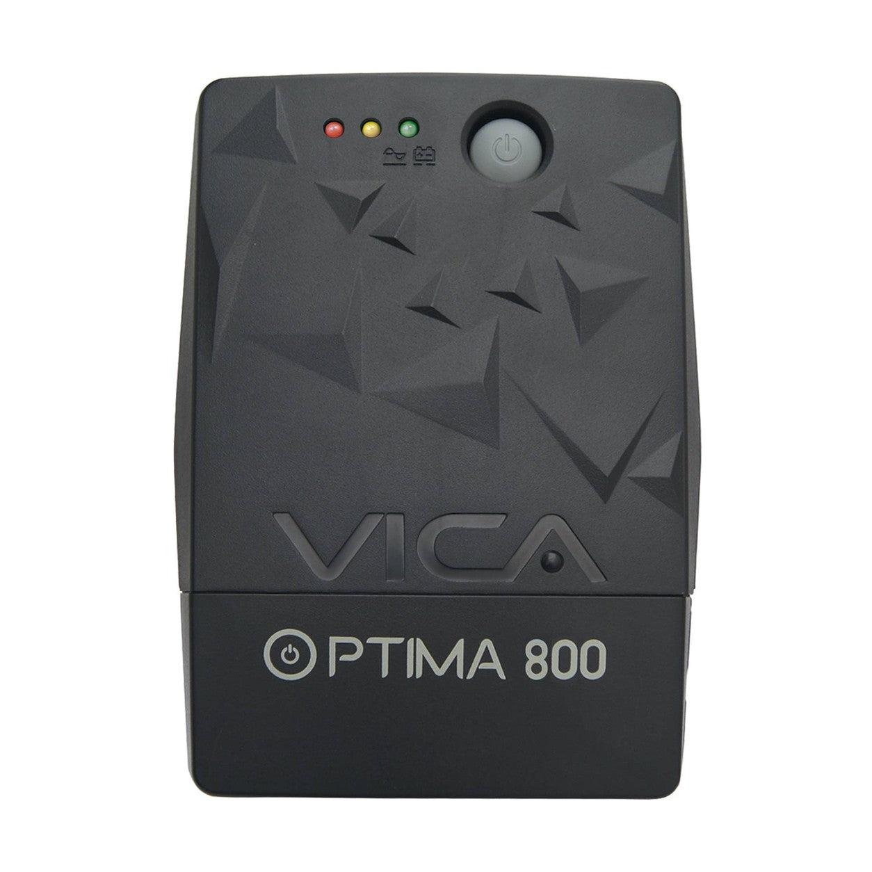 NO BREAK INTERACTIVO OPTIMA 800, 800VA/480W, VOLTAJE 120/127 +/-5%, 6 NEMA 5-15R 4 RESPALDADAS/2 REGULADAS, FP 0.6, PROTECCION DE LINEA RJ11/RJ45, LEDS