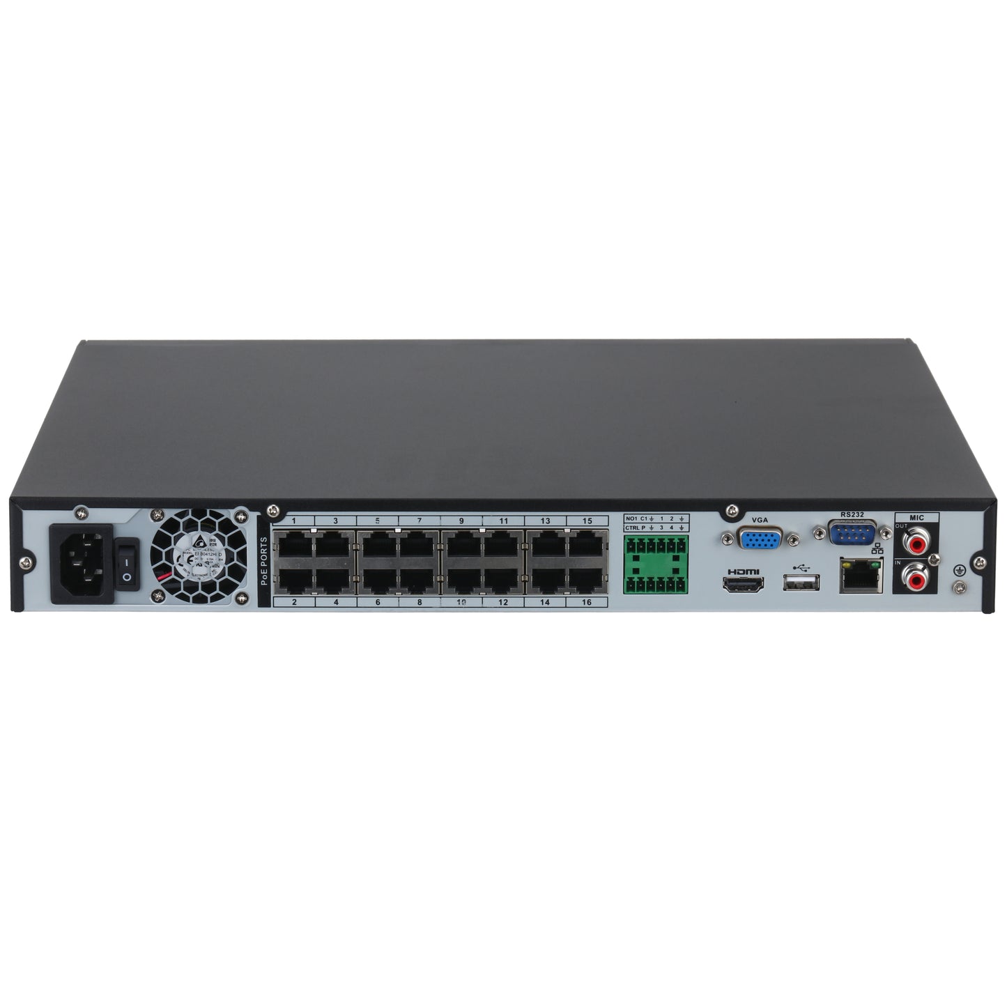 DHI-NVR4232-16P-4KS3 NVR 4K / 32 CANALES IP /16 PUERTOS POE / RENDIMIENTO 160 MBPS/2 BAHÍAS DISCO DURO/ 4&2 E&S ALARMA/WIZSENSE/ 2 CANALES SMD PLUS
