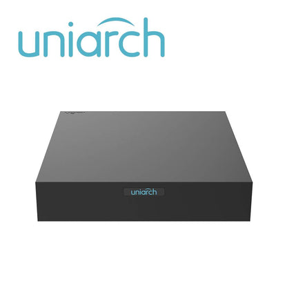NVR 4 CANALES UNIARCH (NVR-104S3-P4-ECO) 6MP / 4CH POE / CAPACIDAD 1 DISCO DURO HASTA 6TB TOTAL / POE 100 MTS /  ULTRA 265 / ANALÍTICAS SI