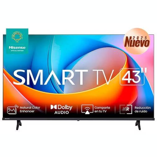 TELEVISOR HISENSE 43A4NV, 43 PULGADAS, LED FHD, 1920 X 1080 PIXELES, VIDAA SMART TV