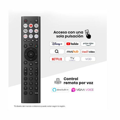 TELEVISOR HISENSE 50QD6QV, 50 PULGADAS, QLED, QUANTUM DOT, 4K UHD, 3840 X 2160 PIXELES, VIDAA SMART TV