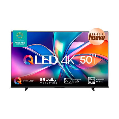 TELEVISOR HISENSE 50QD6QV, 50 PULGADAS, QLED, QUANTUM DOT, 4K UHD, 3840 X 2160 PIXELES, VIDAA SMART TV